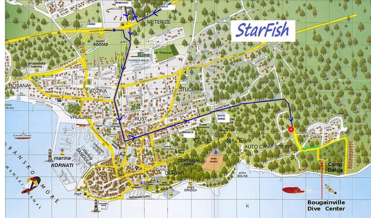 Mobile Home Starfish IV Camp Soline Biograd Na Moru Esterno foto